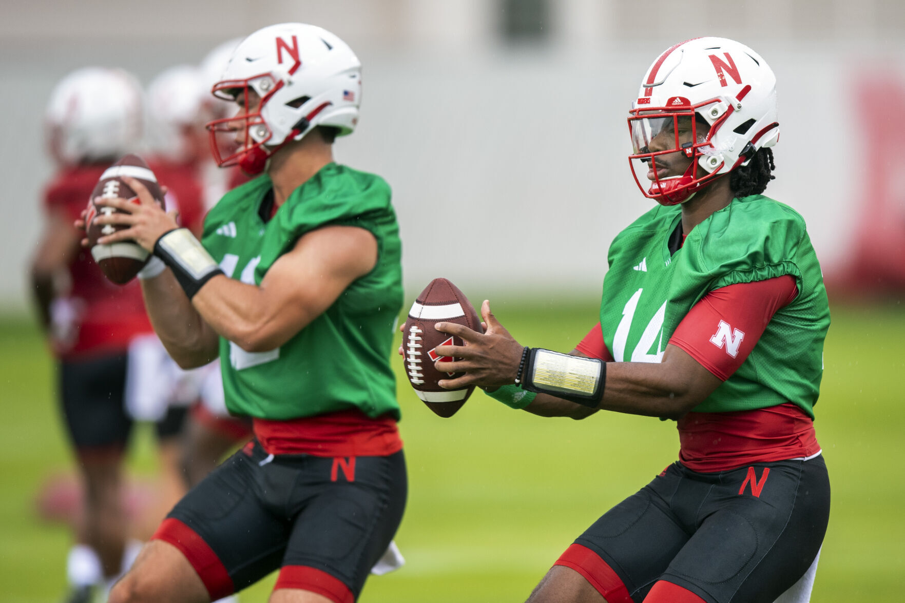 NU football practice, 7.31